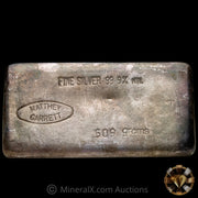 509g MG Matthey Garrett Australia Vintage Silver Bar