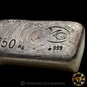 .250kg MG Matthey Garrett Australia Vintage Silver Bar