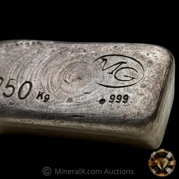 .250kg MG Matthey Garrett Australia Vintage Silver Bar