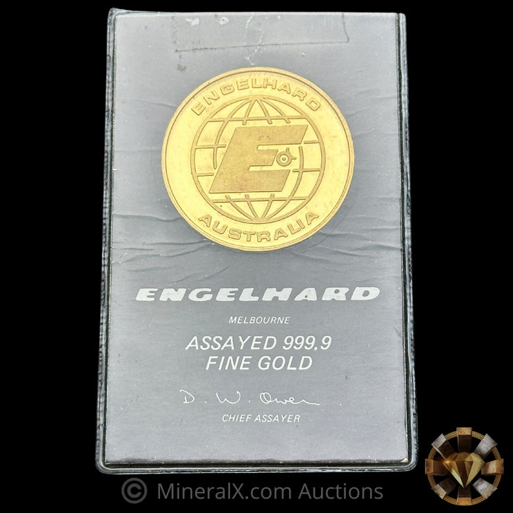 1oz Engelhard Rare E Logo Australia Melbourne Black Label Assay Vintage Gold Coin