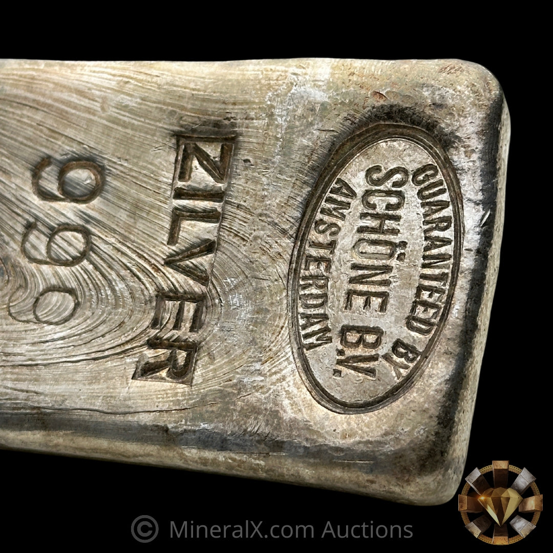 1000g (Kilo) Schone BV Amsterdam Zilver Vintage Silver Bar – MineralX