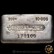 10oz Engelhard Floating Decimal Bull Logo Vintage Silver Bar