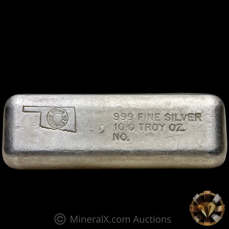10oz Brown Materials Vintage Silver Bar