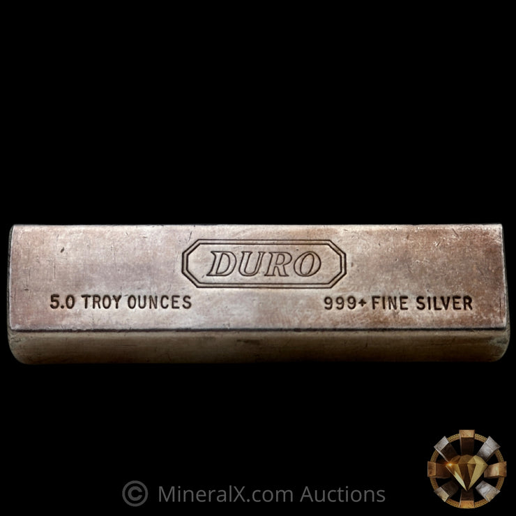 5oz Duro Vintage Silver Bar