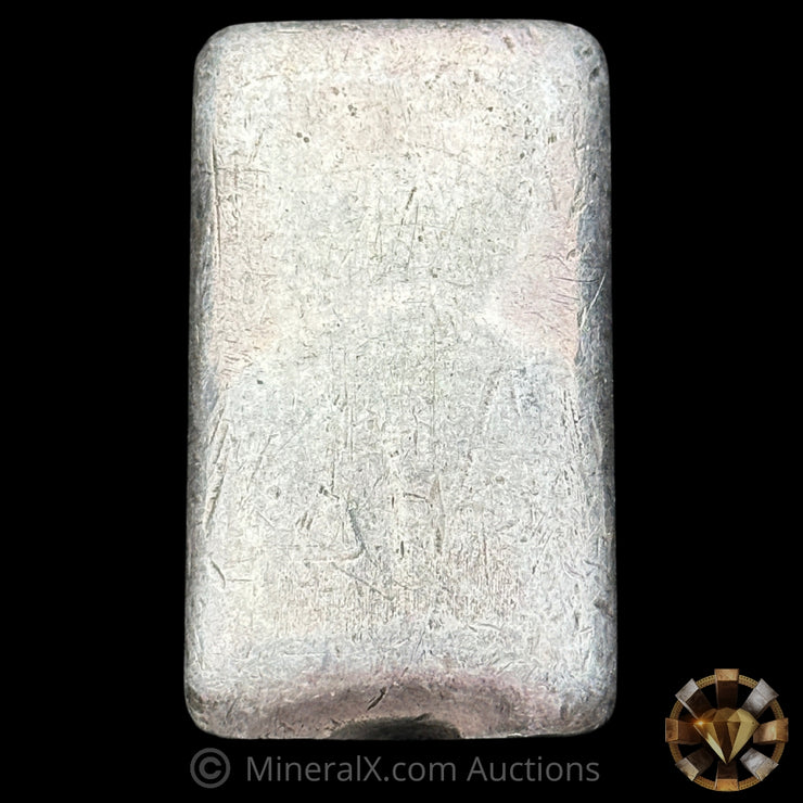 10oz JM Johnson Matthey Reverse Stamp Vintage Silver Bar