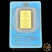 5g PAMP Gold Bar In Assay