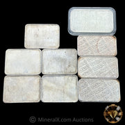 x9 1oz Misc Vintage Silver Bar Lot