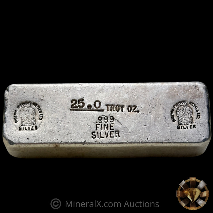 25oz Phoenix Precious Metals Vintage Silver Bar