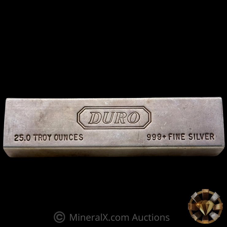 25oz Duro Vintage Silver Bar