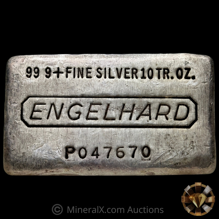 10oz Engelhard Waffleback Vintage Silver Bar