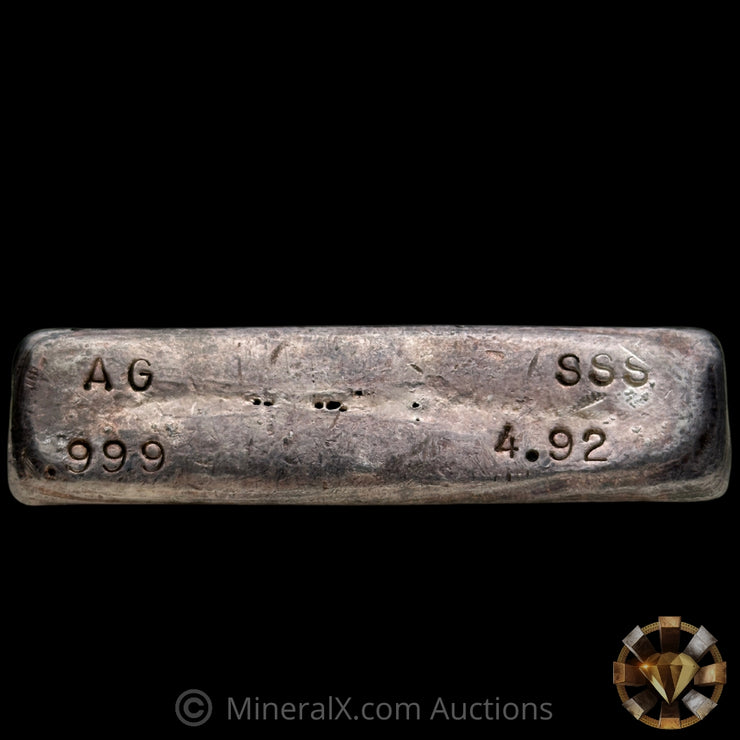 4.92oz SSS Vintage Silver Bar