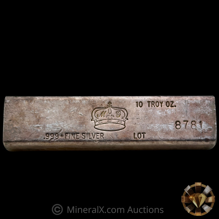 10oz Crown Mint Vintage Silver Bar