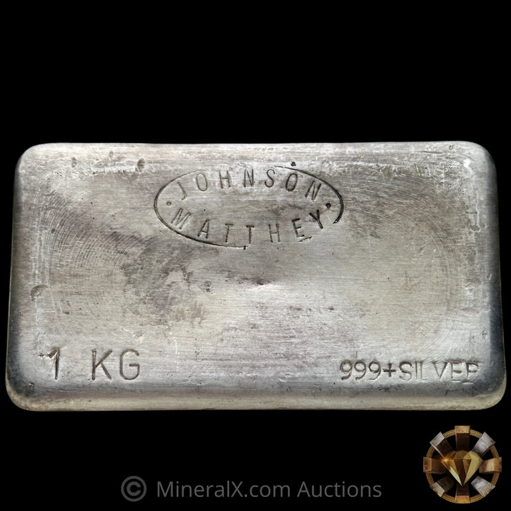 Kilo Johnson Matthey JM Australia Vintage Silver Bar