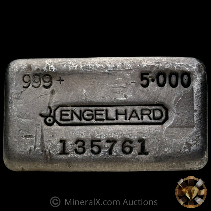 5oz Engelhard Rare 6th Series Vintage Silver Bar