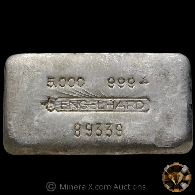 5oz Engelhard 1st Series Bull Logo Vintage Silver Bar
