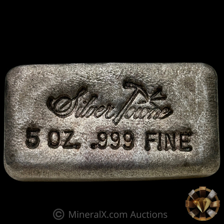 5oz Silvertowne Square Mold Vintage Silver Bar