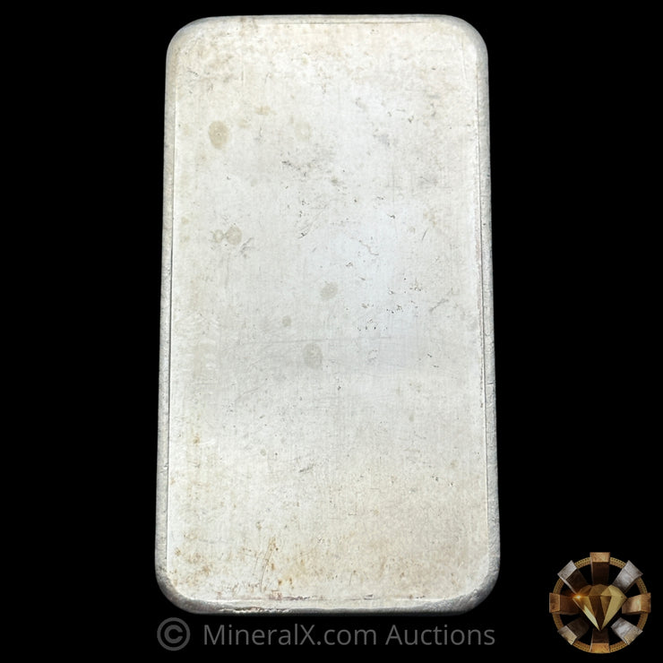 10oz Engelhard Assayers & Refiners Maple Leaf Bull Logo Vintage Silver Bar