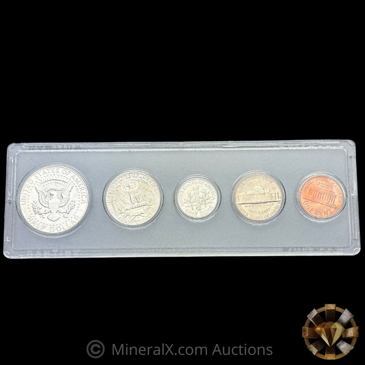 x10 1964 US Coin Sets In Whitmen Plastic Sleeves