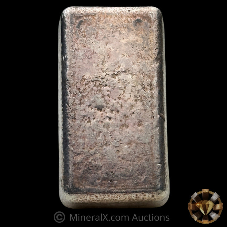 10oz JM Johnson Matthey Large Logo Vintage Silver Bar
