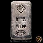 10oz JM Johnson Matthey Vintage Silver Bar With Unique JM LTD Canada Counterstamp
