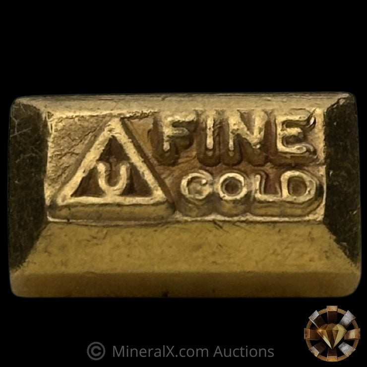 1.039oz Delta Smelting & Refining Rare With Weight Stamp Variety Vintage Fine Gold Bar