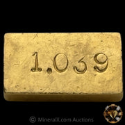 1.039oz Delta Smelting & Refining Rare With Weight Stamp Variety Vintage Fine Gold Bar