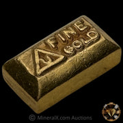 1.039oz Delta Smelting & Refining Rare With Weight Stamp Variety Vintage Fine Gold Bar