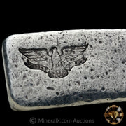 8oz W H Foster Vintage Silver Bar With Deak Triangle Counterstamp