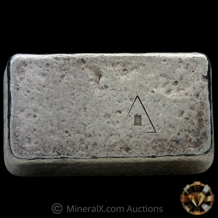 3oz W H Foster Vintage Silver Bar With Deak Triangle Counterstamp