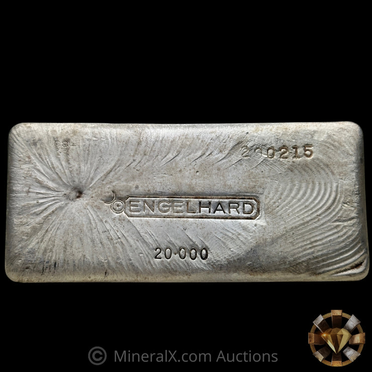20oz Engelhard Bull Logo Vintage Silver Bar