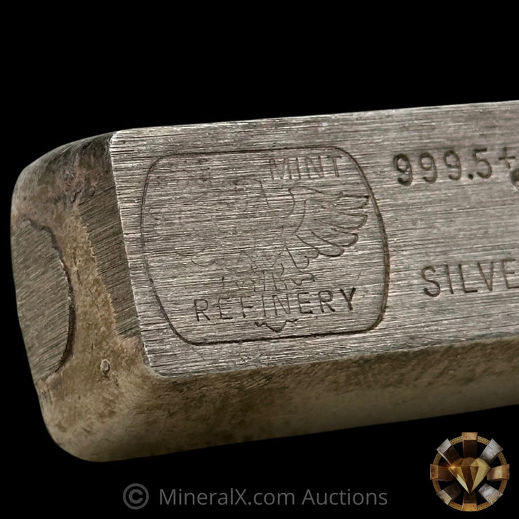 10.63oz Utah Mint Refinery SLC Vintage Silver Bar With Low Serial