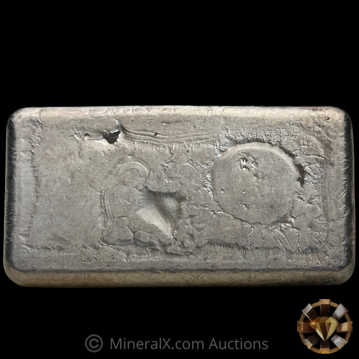 5oz Engelhard Bull Logo Vintage Silver Bar