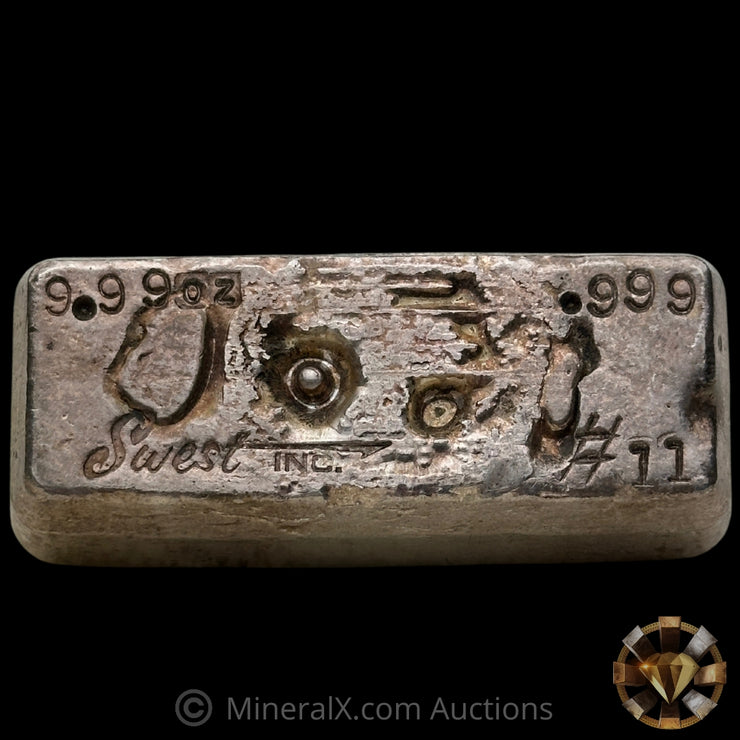 9.99oz Swest Inc Vintage Silver Bar