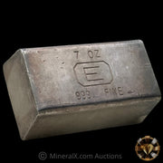 7oz Engelhard E Logo Industrial Extruded Vintage Silver Bar
