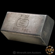 7oz Engelhard E Logo Industrial Extruded Vintage Silver Bar