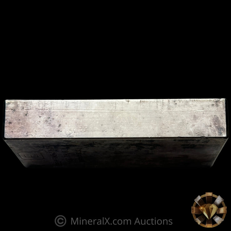 100oz Engelhard E Logo First Generation Extruded Industrial Vintage Silver Bar (Possible Lowest Known Serial For Variety)