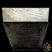 100oz Engelhard E Logo First Generation Extruded Industrial Vintage Silver Bar (Possible Lowest Known Serial For Variety)