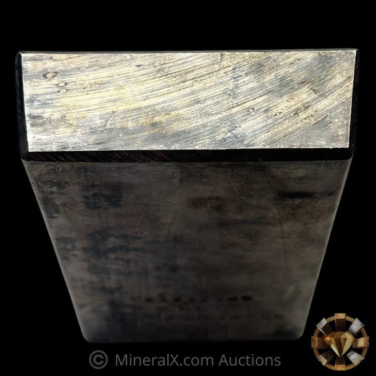 100oz Engelhard E Logo First Generation Extruded Industrial Vintage Silver Bar (Possible Lowest Known Serial For Variety)