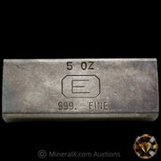 5oz Engelhard E Logo Industrial Extruded Vintage Silver Bar