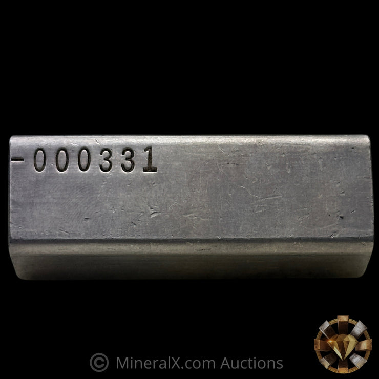 5oz Engelhard E Logo Industrial Extruded Vintage Silver Bar