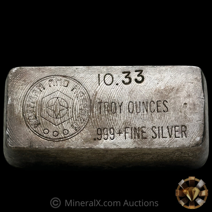 10.33oz Hoffman And Hoffman Vintage Silver Bar