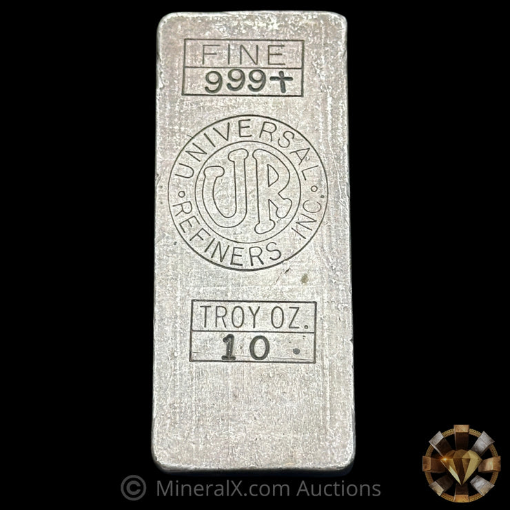 10oz UR Universal Refiners Vintage Silver Bar