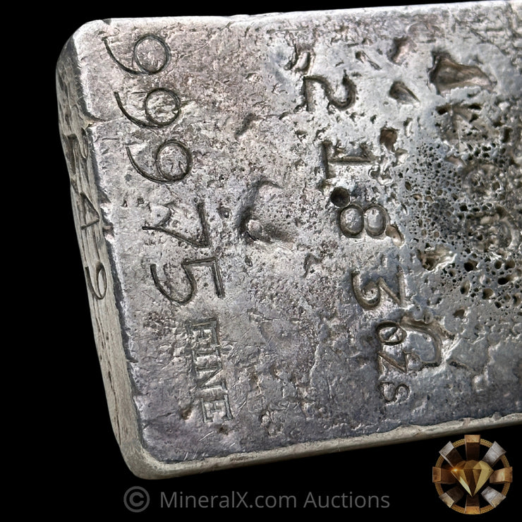 21.83oz 1956 US Mint San Francisco Vintage Silver Assay Bar With Unique Gas Bubbles (see description)