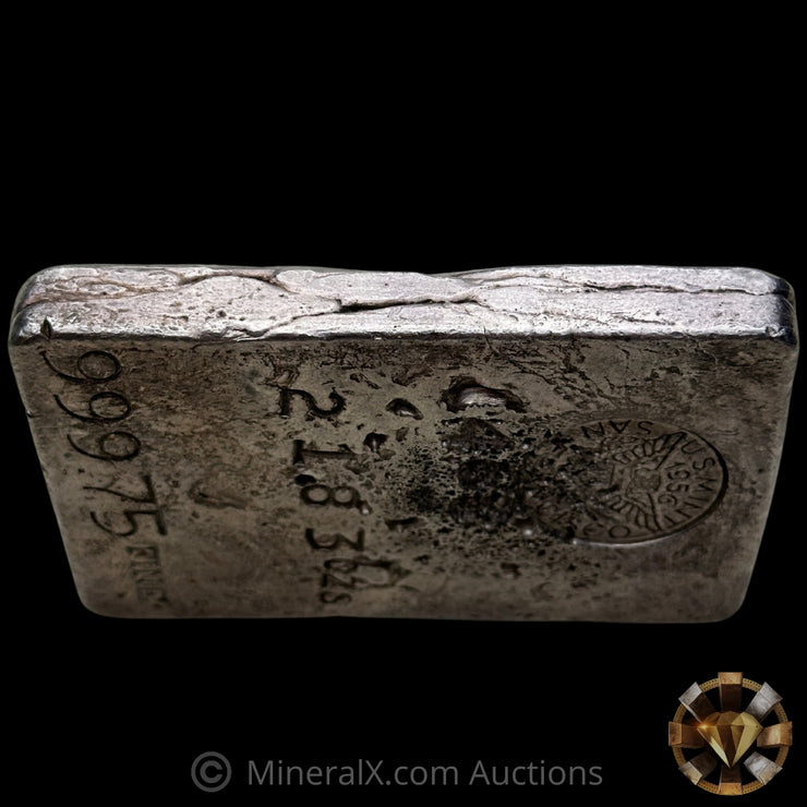 21.83oz 1956 US Mint San Francisco Vintage Silver Assay Bar With Unique Gas Bubbles (see description)
