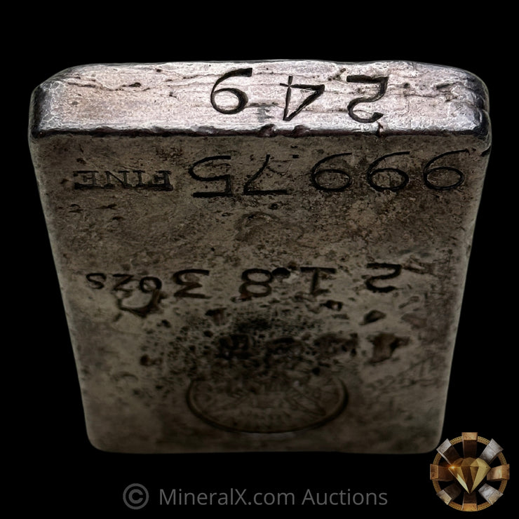 21.83oz 1956 US Mint San Francisco Vintage Silver Assay Bar With Unique Gas Bubbles (see description)