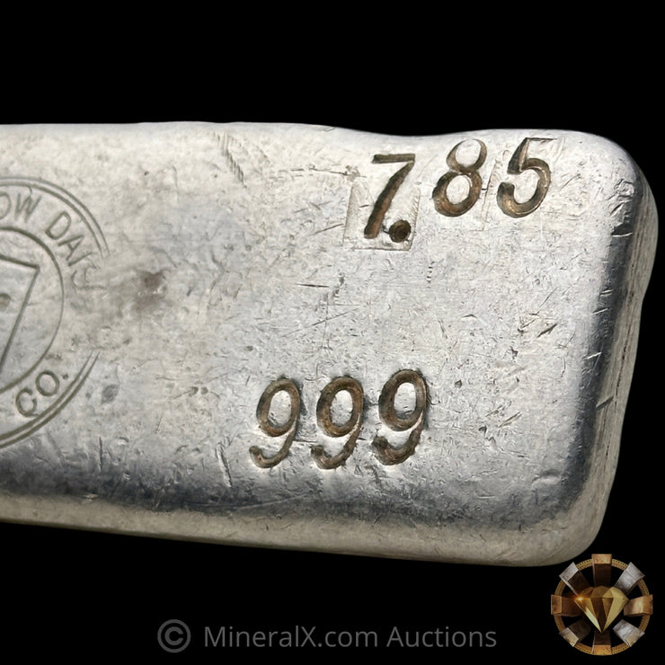 7.85oz Yellow Daisy Refining Co Arizona Vintage Silver Bar With Rare Elongated Mold