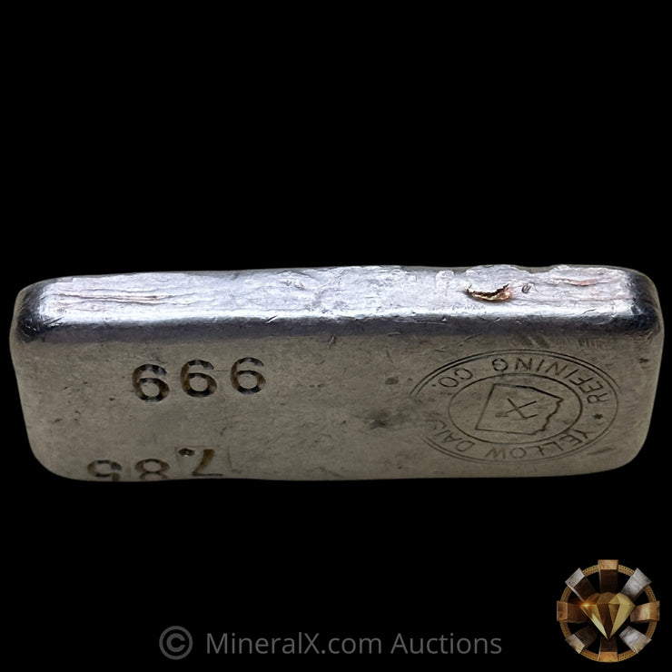 7.85oz Yellow Daisy Refining Co Arizona Vintage Silver Bar With Rare Elongated Mold