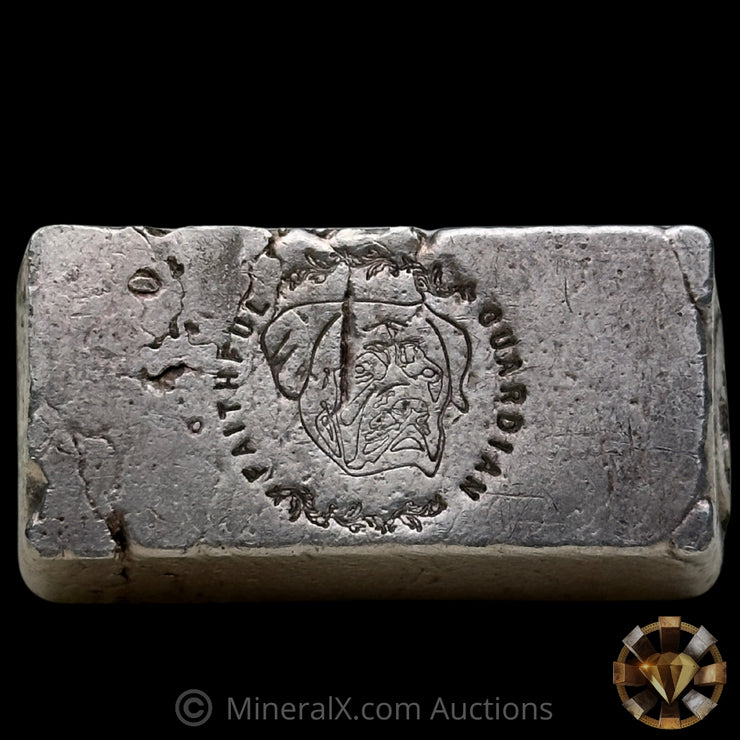 5.11oz Mastiff Metals Bulldog Faithful Guardian Vintage Silver Bar