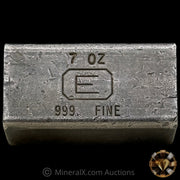 7oz Engelhard E Logo Industrial Extruded Vintage Silver Bar