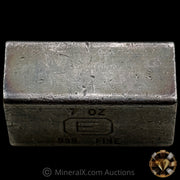 7oz Engelhard E Logo Industrial Extruded Vintage Silver Bar